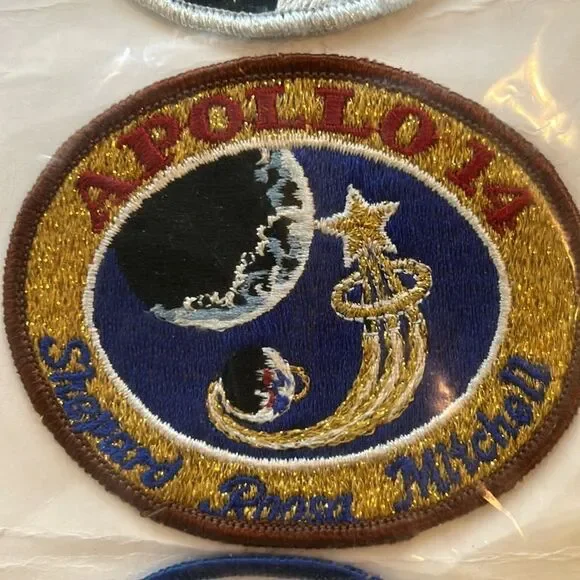 Kennedy Spaceport 🚀 🌎 USA 🇺🇸 Apollo Mission Patches NASA Made in USA 🇺🇸 RARE 80s